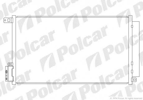 Радіатори кондиціонера POLCAR 1425K8C1 (фото 1)