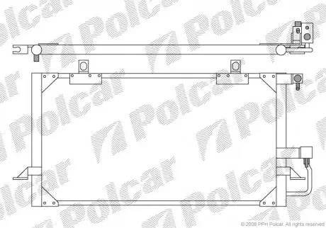 Радіатори кондиціонера POLCAR 1308K8C1