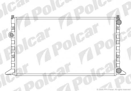 Радіатори охолодження POLCAR 953808A9 (фото 1)