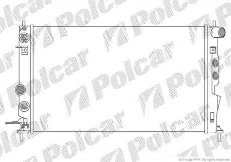 Радиаторы охлаждения POLCAR 551608A3