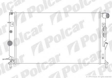 Радіатори охолодження POLCAR 551608A9