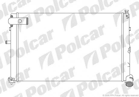 Радіатори охолодження POLCAR 576508A7 (фото 1)
