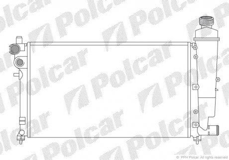 Радіатори охолодження POLCAR 570608-7 (фото 1)