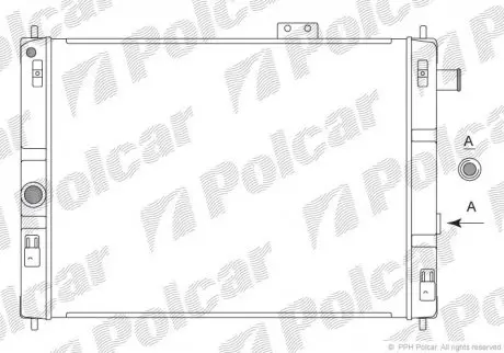 Радіатори охолодження POLCAR 550408-4