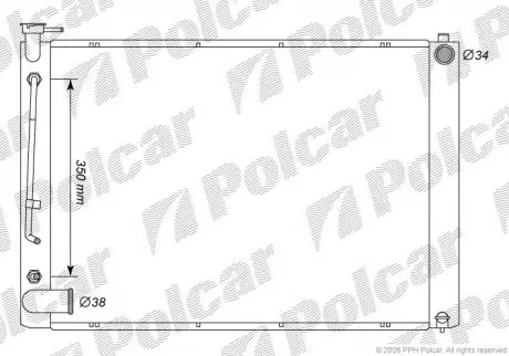 Радиаторы охлаждения POLCAR 8061081K