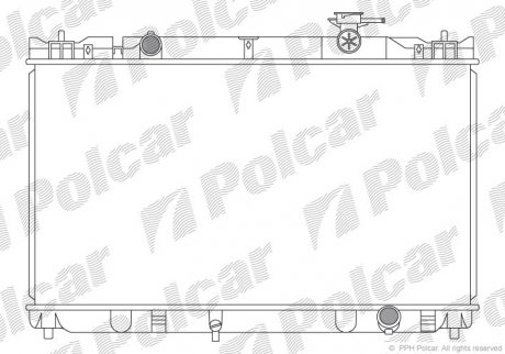 Радіатори охолодження POLCAR 813608-2 (фото 1)