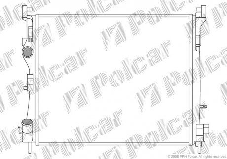 Радіатори охолодження POLCAR 601608A2 (фото 1)