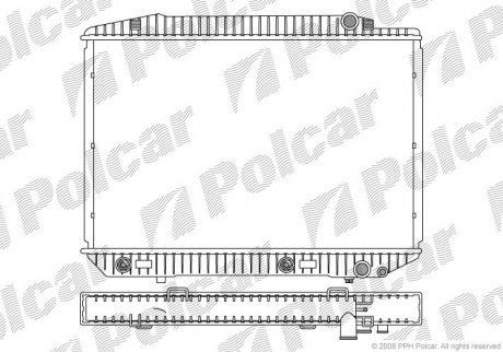 Радіатори охолодження POLCAR 502608-4 (фото 1)