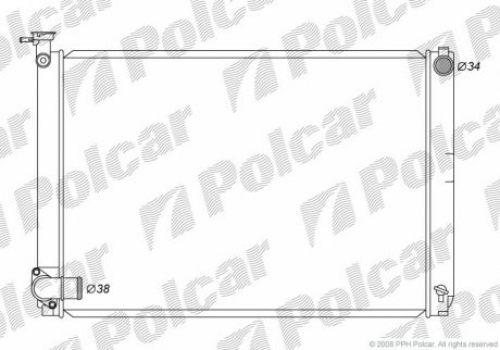 Радиаторы охлаждения POLCAR 8061083K (фото 1)