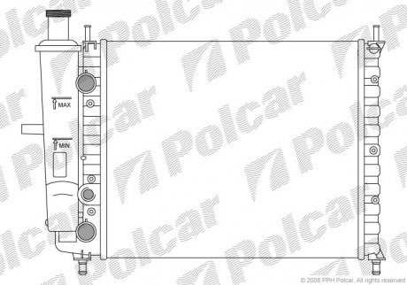 Радіатори охолодження POLCAR 301808-1 (фото 1)