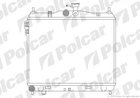 Радіатори охолодження POLCAR 404208-1 (фото 1)