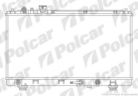 Радиаторы охлаждения POLCAR 455508-1 (фото 1)