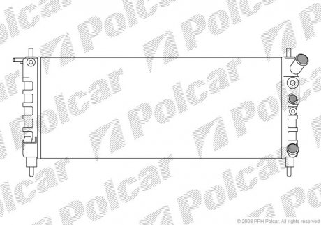 Радіатори охолодження POLCAR 555508-5 (фото 1)