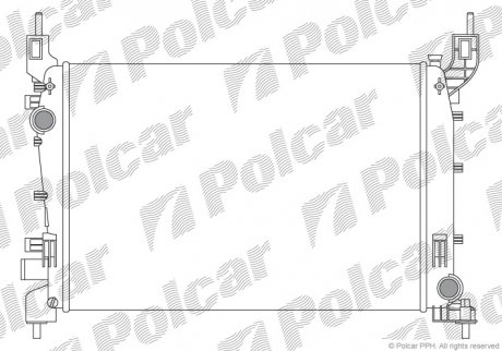 Радіатори охолодження POLCAR 302508-1 (фото 1)