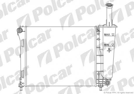 Радиаторы охлаждения POLCAR 303508A1 (фото 1)
