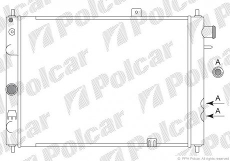 Радіатори охолодження POLCAR 551308A2 (фото 1)