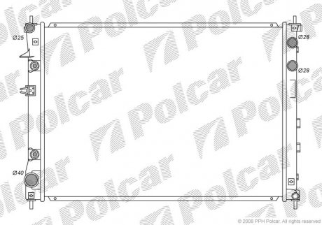 Радіатори охолодження POLCAR 7250081K (фото 1)