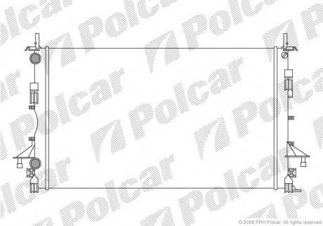 Радиаторы охлаждения POLCAR 603708A2 (фото 1)