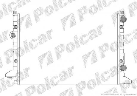 Радіатори охолодження POLCAR 954708A4 (фото 1)