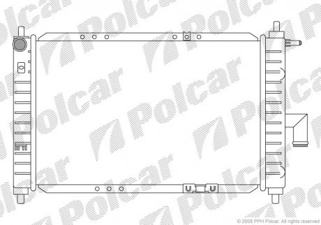 Радиаторы охлаждения POLCAR 290208A3 (фото 1)