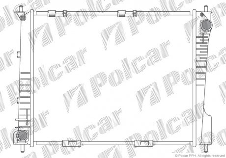 Радіатори охолодження POLCAR 605508-2 (фото 1)