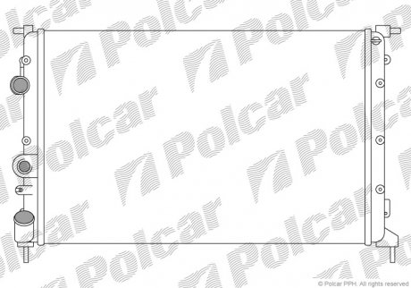 Радіатори охолодження POLCAR 600708B4 (фото 1)