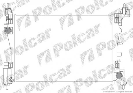 Радіатори охолодження POLCAR 576008A1 (фото 1)