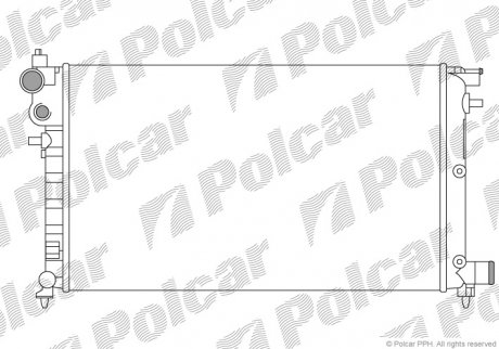 Радіатори охолодження POLCAR 230608B3 (фото 1)