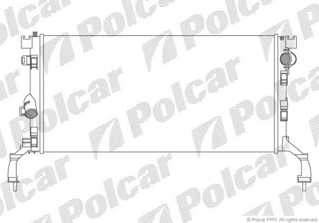 Радіатори охолодження POLCAR 603908-1 (фото 1)