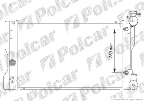 Радиаторы охлаждения POLCAR 81L208-1 (фото 1)