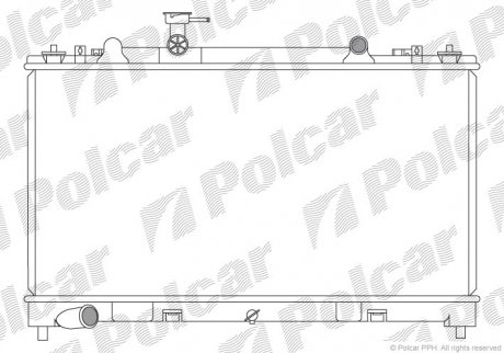 Радіатори охолодження POLCAR 456008-5 (фото 1)