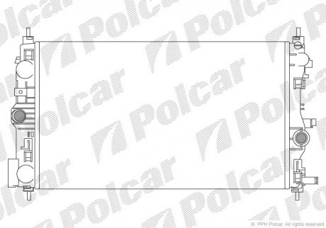 Радіатори охолодження POLCAR 551108-6 (фото 1)