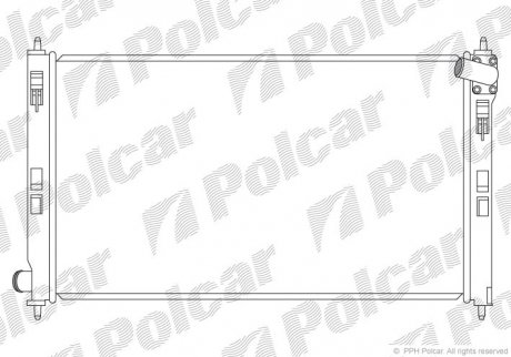 Радіатори охолодження POLCAR 523408-1 (фото 1)