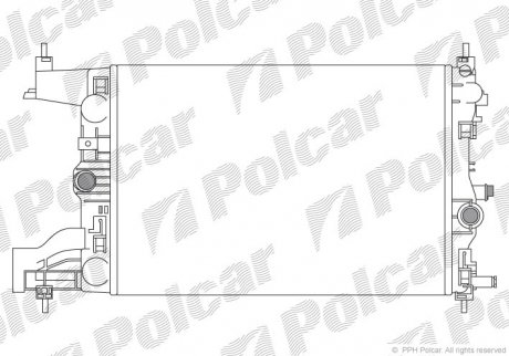 Радіатори охолодження POLCAR 551108-1 (фото 1)