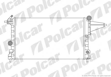 Радіатори охолодження POLCAR 551408-4 (фото 1)