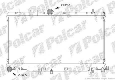 Радиаторы охлаждения POLCAR 721208-2 (фото 1)