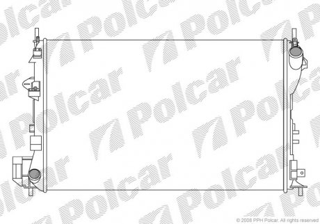 Радіатори охолодження POLCAR 551808-1 (фото 1)