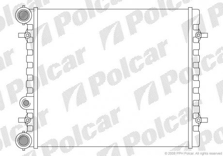 Радіатори охолодження POLCAR 954108A1 (фото 1)