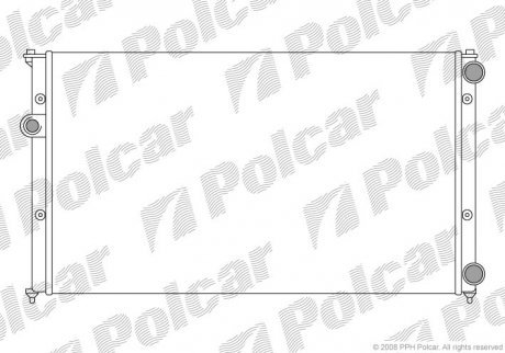 Радіатори охолодження POLCAR 952408A5 (фото 1)