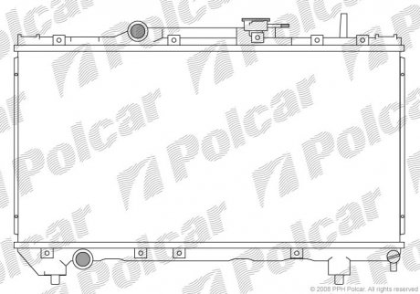 Радіатори охолодження POLCAR 812208-1 (фото 1)