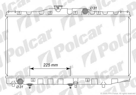 Радіатори охолодження POLCAR 812008-2 (фото 1)