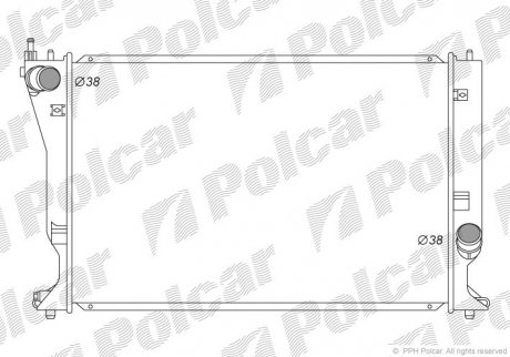 Радіатори охолодження POLCAR 8115082K (фото 1)