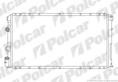 Радіатори охолодження POLCAR 604108-3 (фото 1)