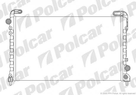 Радіатори охолодження POLCAR 603308-1 (фото 1)