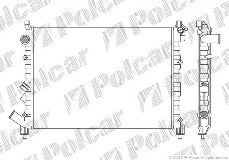 Радиаторы охлаждения POLCAR 603208A1 (фото 1)