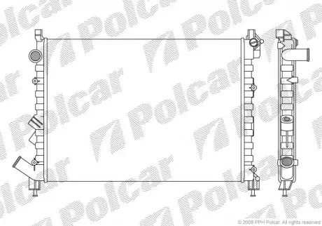 Радиаторы охлаждения POLCAR 603208A1