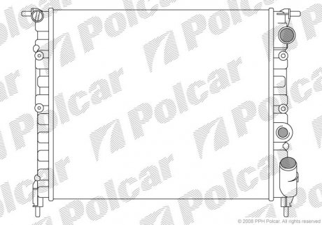 Радіатори охолодження POLCAR 602108A1 (фото 1)