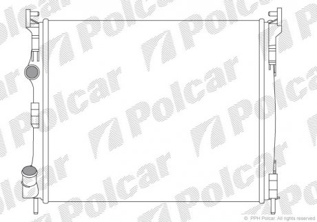 Радіатори охолодження POLCAR 601608A3 (фото 1)