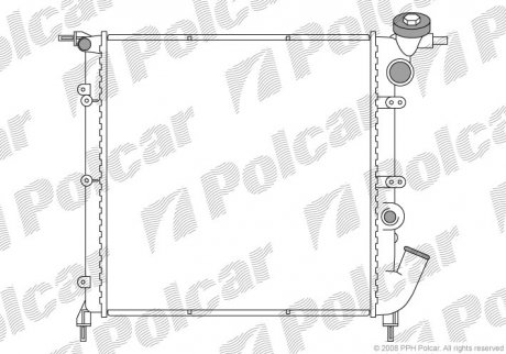 Радіатори охолодження POLCAR 600608-1 (фото 1)