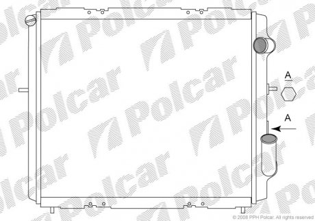 Радіатори охолодження POLCAR 600608-5 (фото 1)